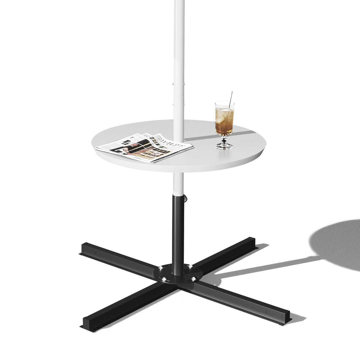 Patioslife Umbrella & Parasol Clamp-On Side Table - Outdoor Pole Tray
