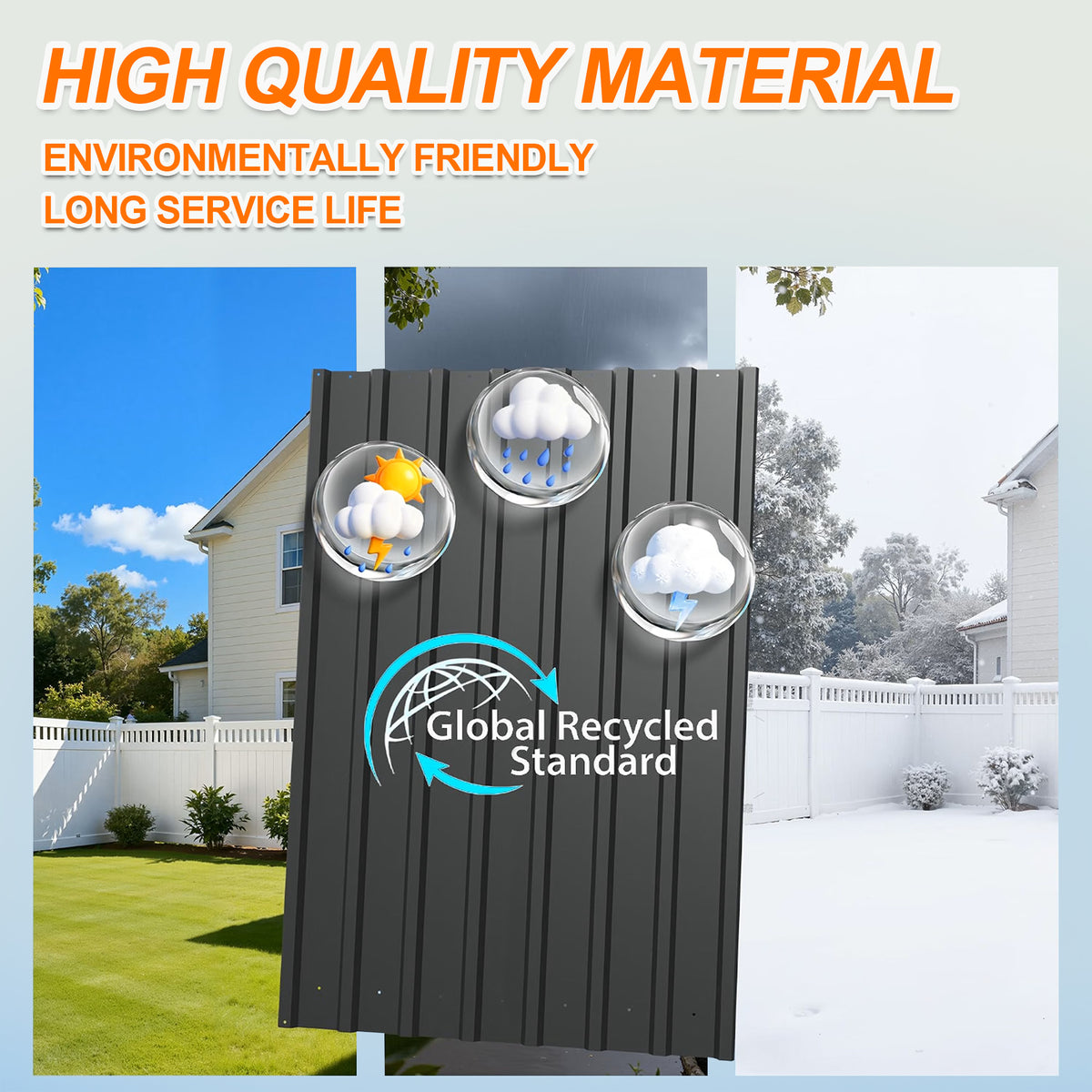 Patioslife YardVault Pro Heavy-Duty Galvanised Steel Garden Shed with Window & Lockable Door, Rust-Resistant Outdoor Tool Shed