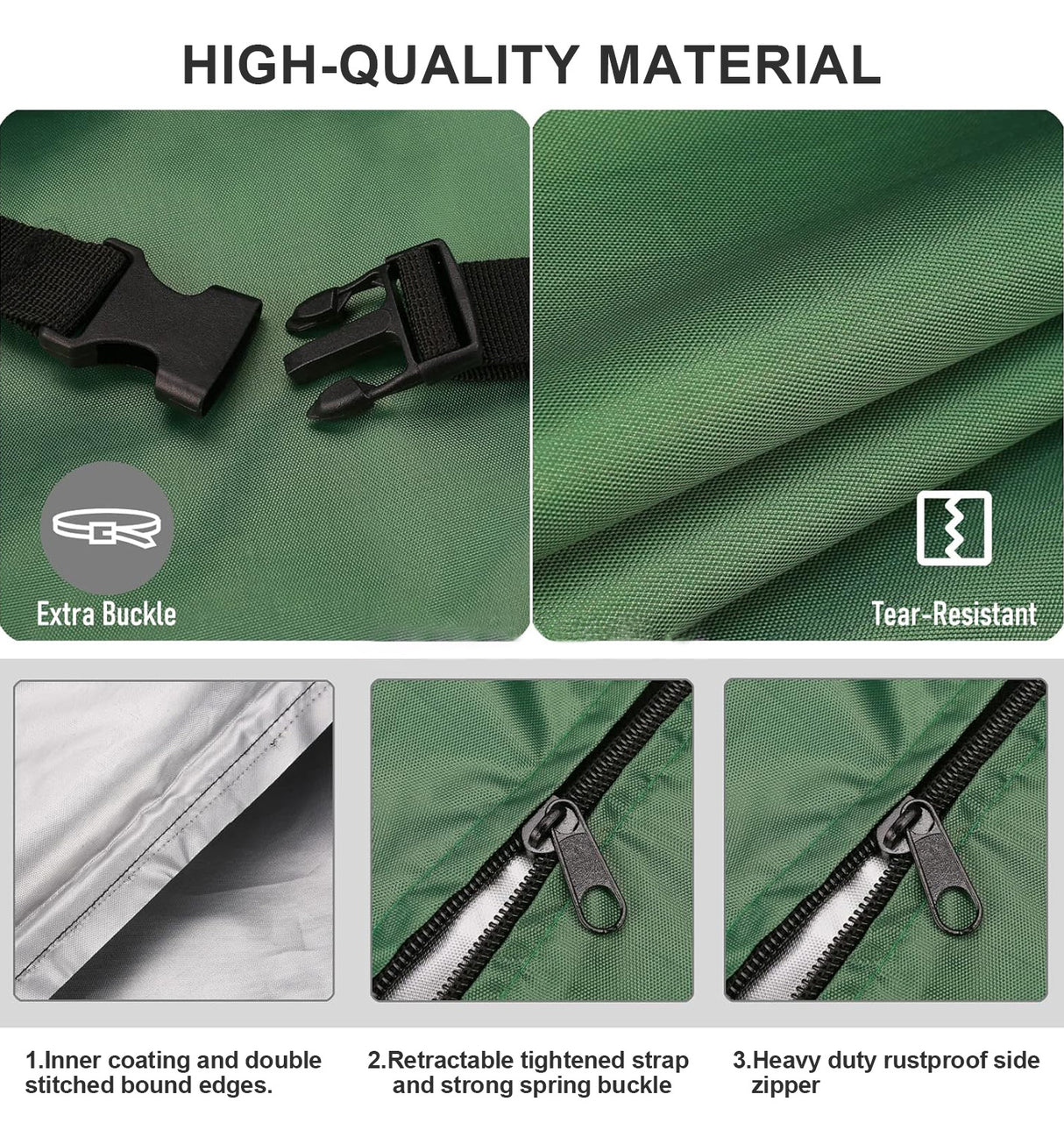 Patioslife™ | Cantilever Parasol Cover with Rod – Heavy Duty Waterproof & Windproof Umbrella Cover, Fits 2-3m Outdoor Parasols, with Storage Bag