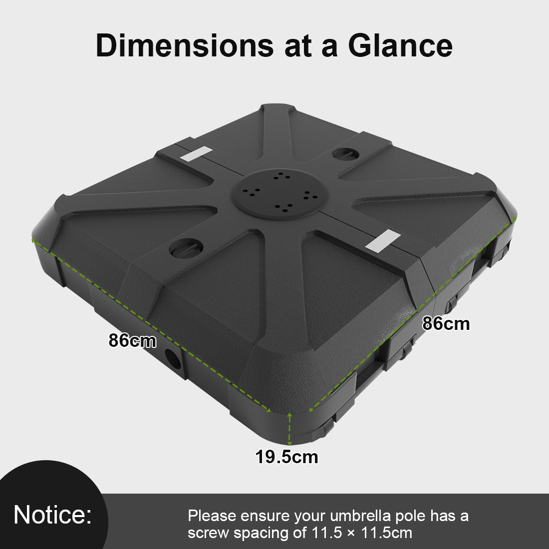Patioslife,Umbrella Wheels Base,115–200kg Capacity,Heavy-Duty Outdoor Stand,Refillable HDPE Weights,Patio Umbrella Base,Garden Parasol Stand,Poolside Stability Support,Weather-Resistant,Durable Construction,Easy Mobility,Lockable Wheels,Modern Outdoor Furniture,Luxury Patio Accessory,Contemporary Design,Premium Outdoor Living