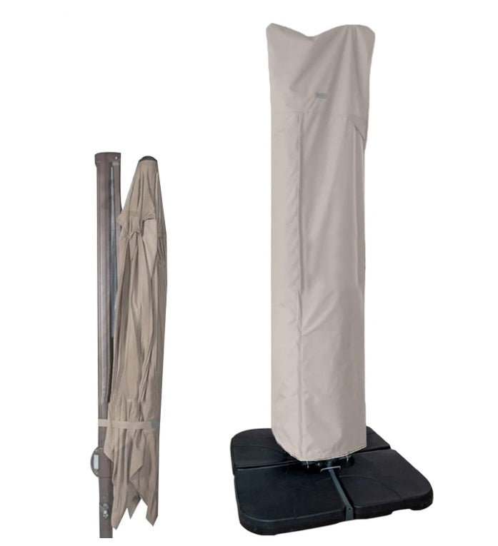 Patioslife™ | Waterproof Outdoor Umbrella Cover – Anti-UV, Easy to Store, Fits Curved Cantilever and Straight Pole Parasols