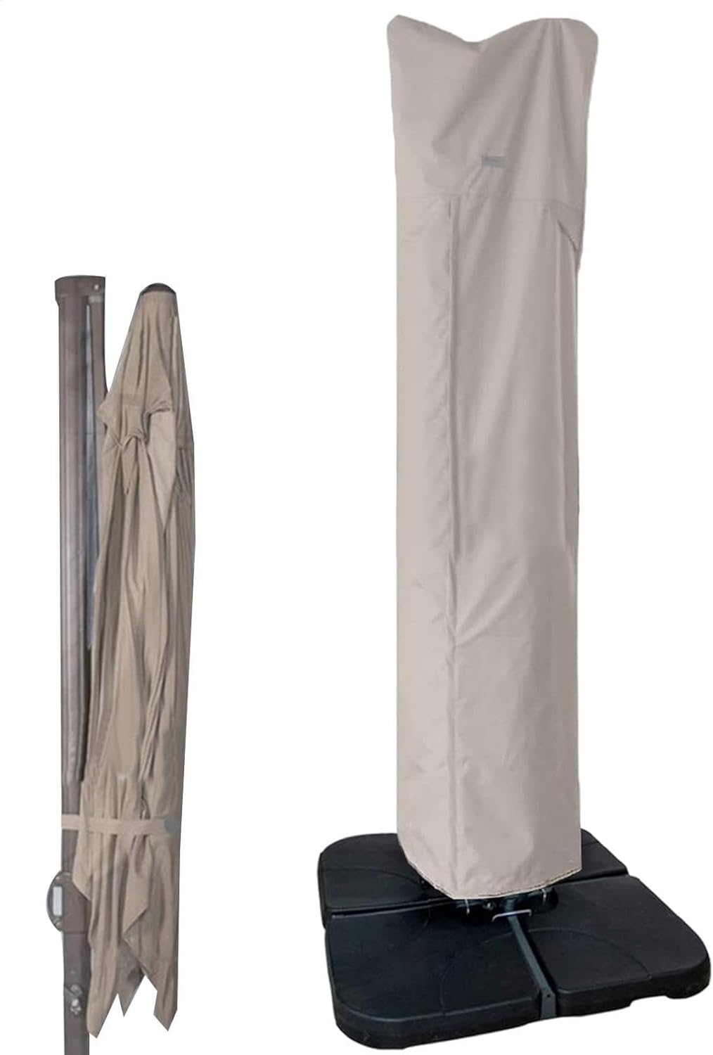 Patioslife™ | Waterproof Outdoor Umbrella Cover – Anti-UV, Easy to Store, Fits Curved Cantilever and Straight Pole Parasols