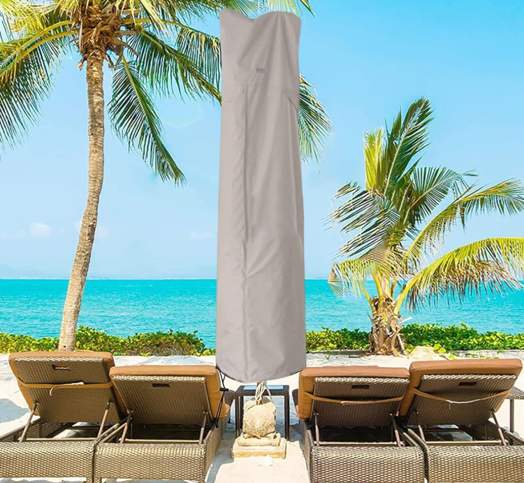 Patioslife™ | Waterproof Outdoor Umbrella Cover – Anti-UV, Easy to Store, Fits Curved Cantilever and Straight Pole Parasols