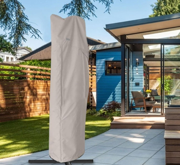 Patioslife™ | Waterproof Outdoor Umbrella Cover – Anti-UV, Easy to Store, Fits Curved Cantilever and Straight Pole Parasols