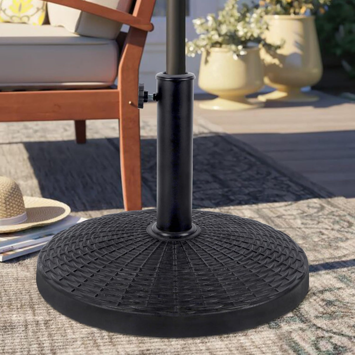 26.5 lbs Heavy Duty Patio Market Umbrella Base Stand for Market Breeze™ Series Umbrella