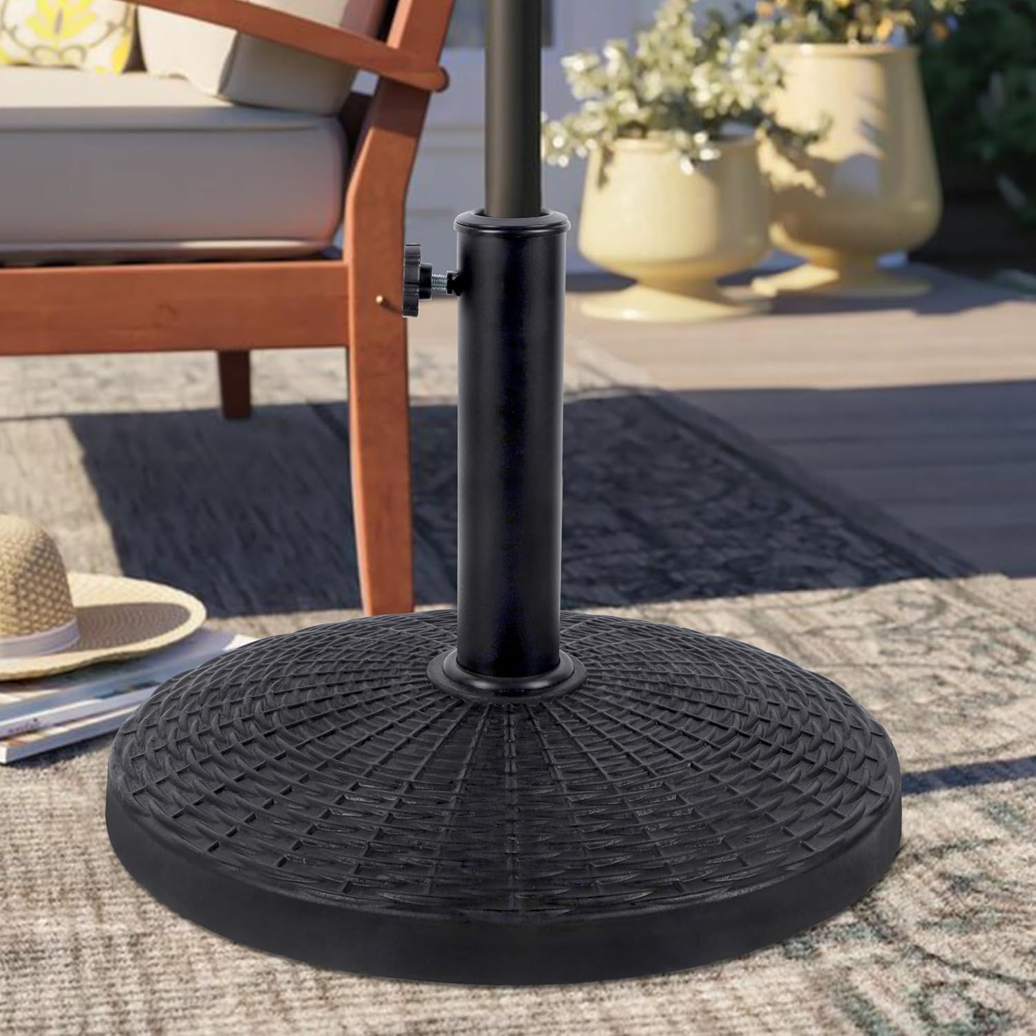26.5 lbs Heavy Duty Patio Market Umbrella Base Stand for Market Breeze™ Series Umbrella