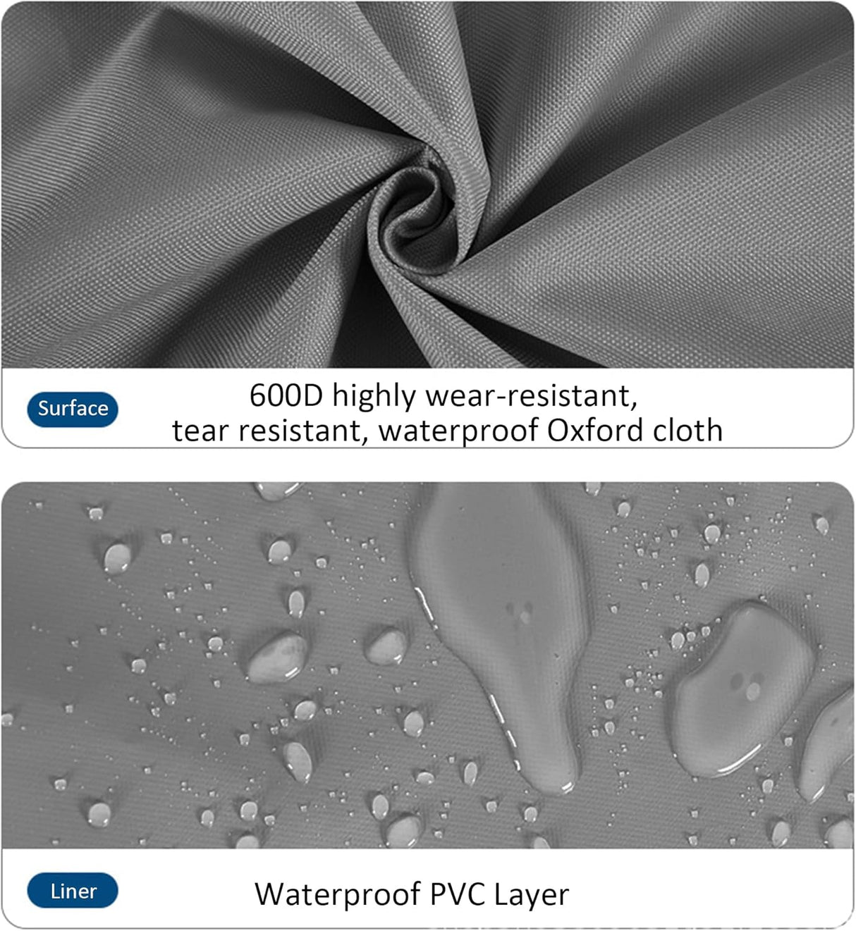 Patioslife All-Weather Patio Umbrella Cover – Waterproof, Dustproof, UV & Wind Resistant, Durable 600D Oxford Cloth, Fits Most Garden Umbrellas, All-Season Protection