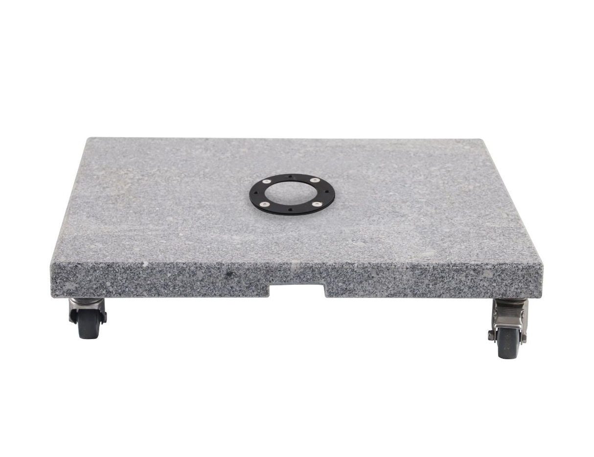 Patioslife Alabaster™ | 3m Cantilever Umbrella Compatible Granite Base - 100kg