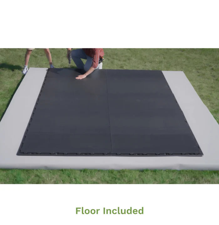 Premium Garden Shed with Floor Patioslife Kick-it ProLock™ Tool-Free Snap-Lock Resin – Weatherproof Outdoor Storage Shed with Floor, UV Resistant, Lockable Backyard Tool Shed for Tools, Bikes & Lawn Mower