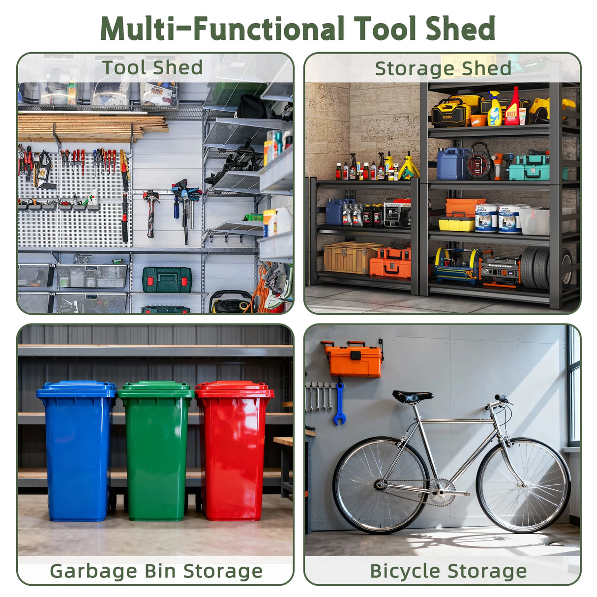 Outdoor Storage Shed with Floor Patioslife YardVault , All-Weather Waterproof Plastic Garden Shed in Resin with Lock and Window for Backyard, Heavy-Duty Storage Shed for Tools, Bikes & Lawn Equipment