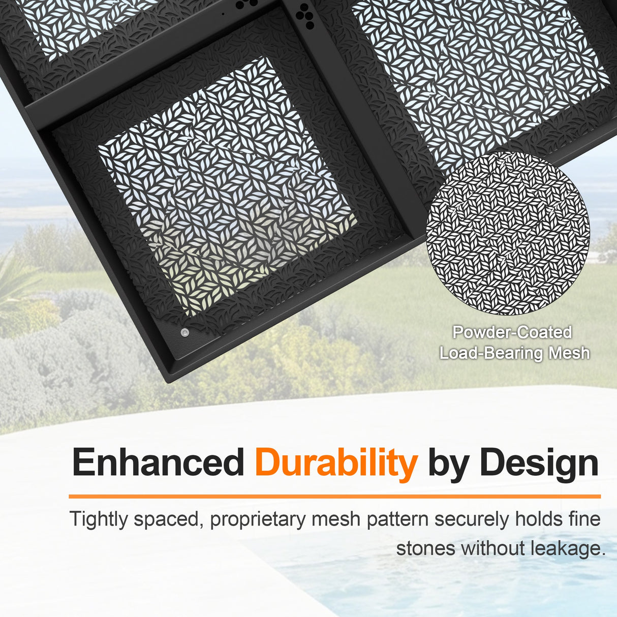 Patioslife Heavy-Duty Cantilever Umbrella Base with Wheels, Up to 400 kg Capacity, Decorative Modular Rolling Stand Compatible with Aegis Series and Most Offset Patio Umbrellas for Patio, Garden and Poolside