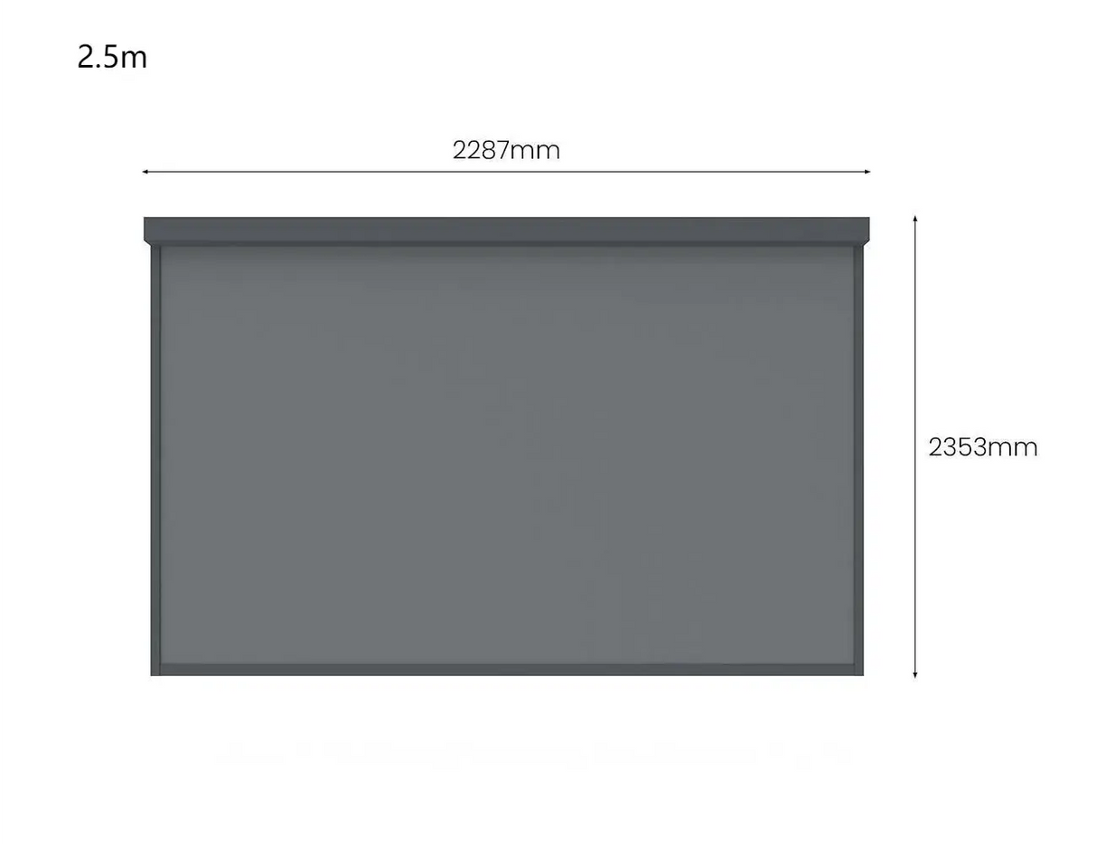 Patioslife Atlantic™ | Freestanding Pergola with Retractable Shade Blind – Aluminium All‑Weather Retreat for Patios, Gardens & Pools 3m