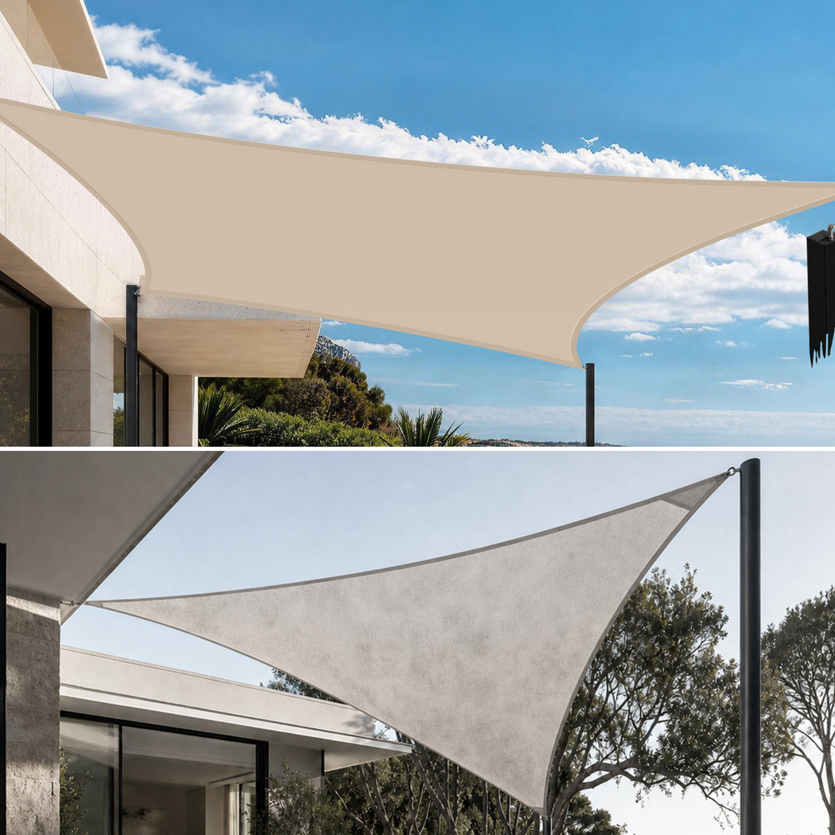 Patioslife Shade Sail – UV Protection, Reinforced Edges & Durable D-Rings for Patio, Garden, Deck & Pool