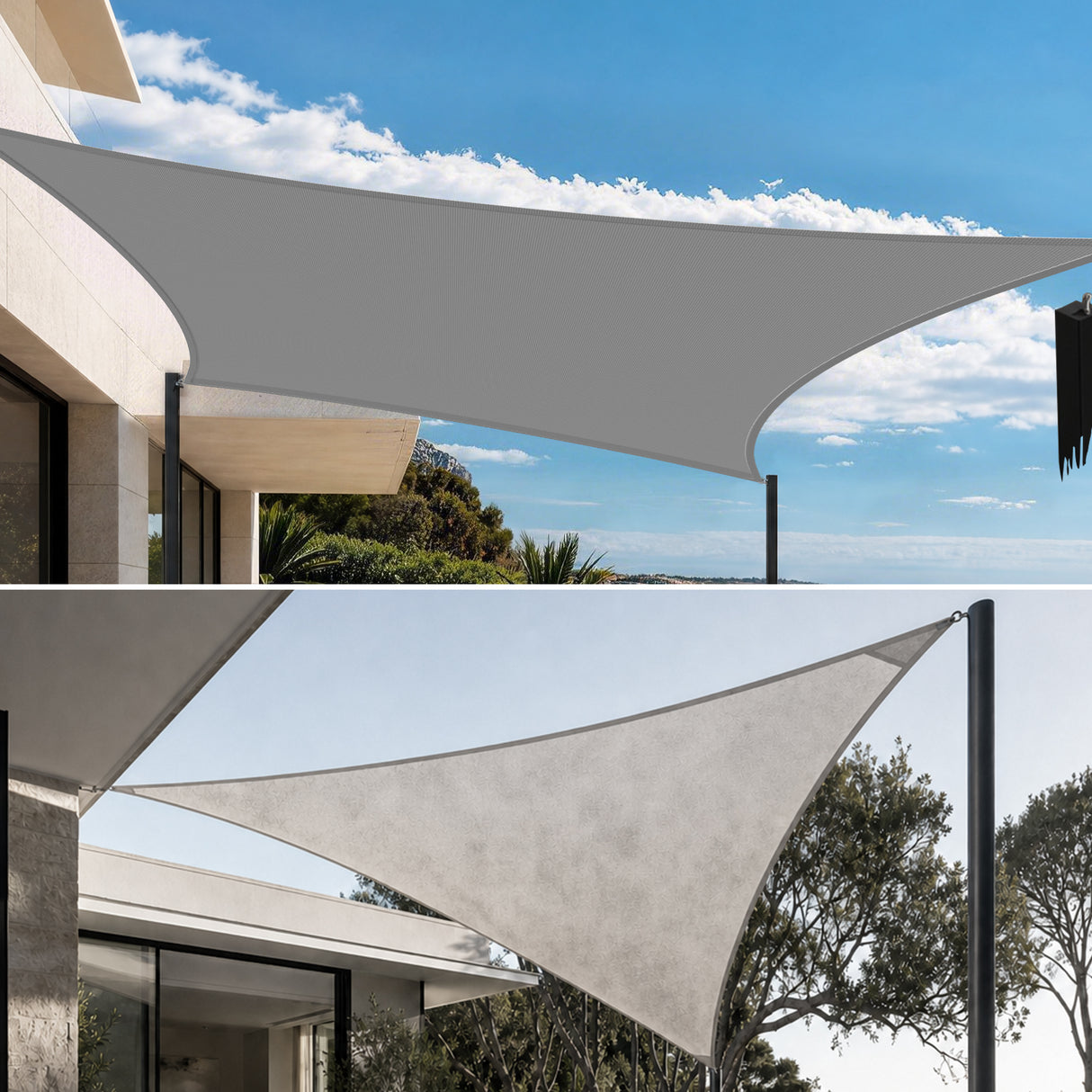 Patioslife Shade Sail – UV Protection, Reinforced Edges & Durable D-Rings for Patio, Garden, Deck & Pool