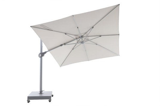 Patioslife Alabaster™ | Cantilever Umbrella with Full 360° Rotation, Wind Resistant up to 64km/h, UV & Weather Protection for Patios, Balconies & Poolside Areas