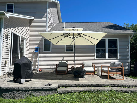 🌿 EOFY Sale: Why Now Is the Best Time to Upgrade Your Outdoor Shade with Patioslife Cantilever Umbrellas