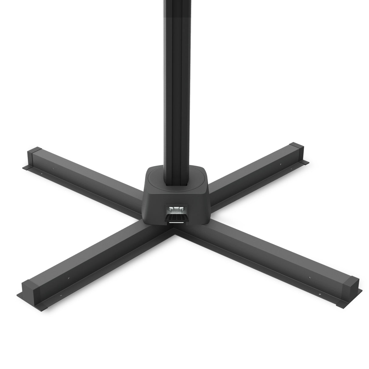 Patioslife Cross Base for Cantilever Patio Umbrella, Heavy-Duty Steel Umbrella Stand Frame