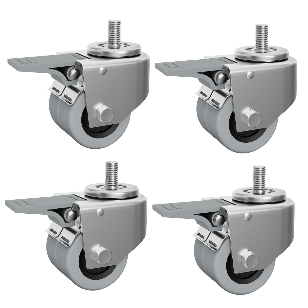 Patioslife Locking Caster Wheels for Cantilever Patio Umbrella Base, Set of 4 Heavy-Duty Swivel Casters