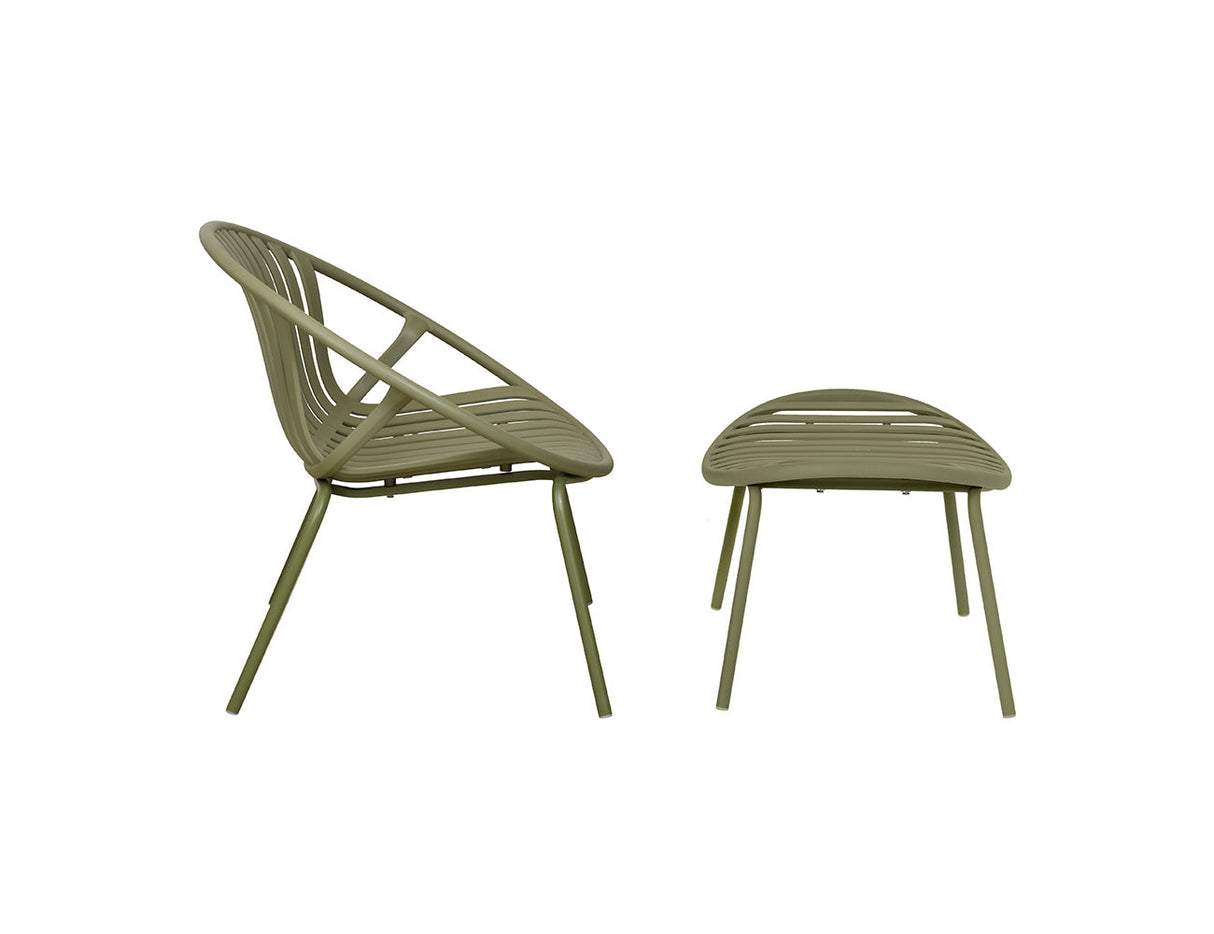 Patioslife Ample™ | Durable & Stylish Outdoor Armchair with Footrest – Ergonomic Comfort & Weather-Resistant for Patios, Balconies, Decks, Gardens, Poolside & Alfresco Spaces
