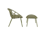 Patioslife Ample™ | Durable & Stylish Outdoor Armchair with Footrest – Ergonomic Comfort & Weather-Resistant for Patios, Balconies, Decks, Gardens, Poolside & Alfresco Spaces