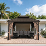 Patioslife Aluminium Carport with Steel Roof – Weatherproof Canopy for Cars, Motorbikes & Campervans