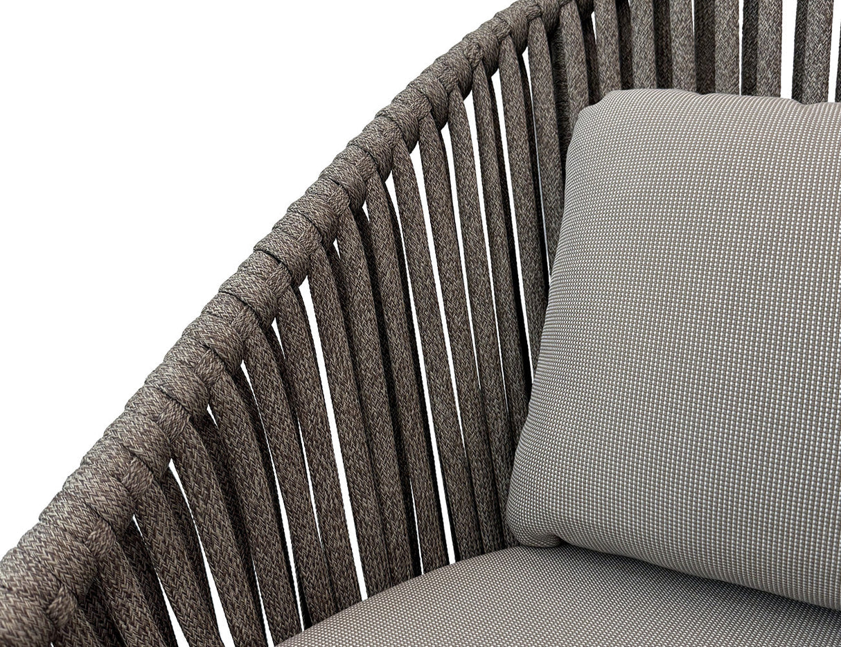 Patioslife™ | Aluminium and Rope Outdoor Patio Dining Chair – Modern Design, Comfortable and Durable, Perfect for Patios and Decks