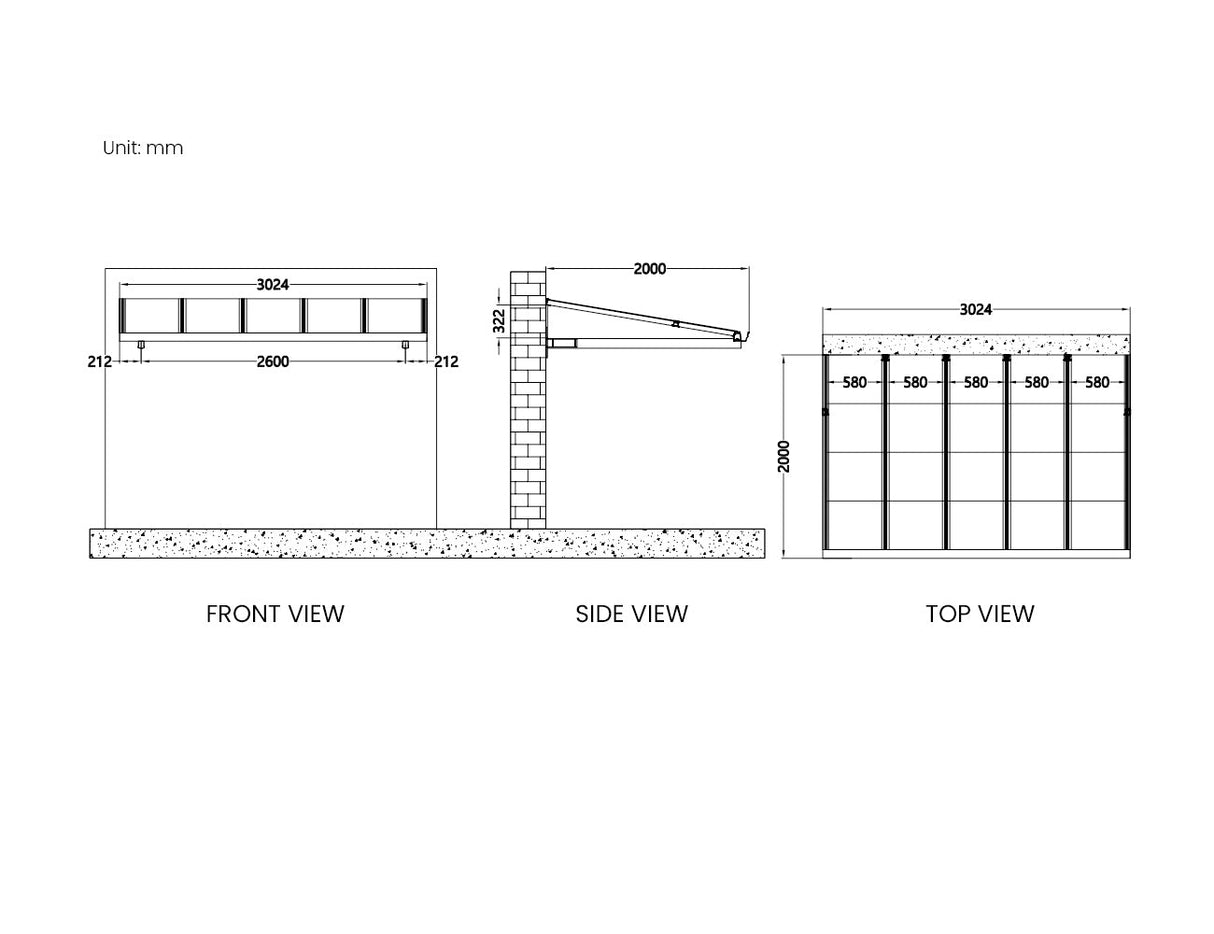 Patioslife™| City Window/Door Awning Canopy – Durable Weather Protection for Windows and Doors, Perfect for Homes, Offices, and Patios