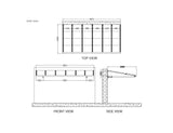 Patioslife™| City Window/Door Awning Canopy – Durable Weather Protection for Windows and Doors, Perfect for Homes, Offices, and Patios