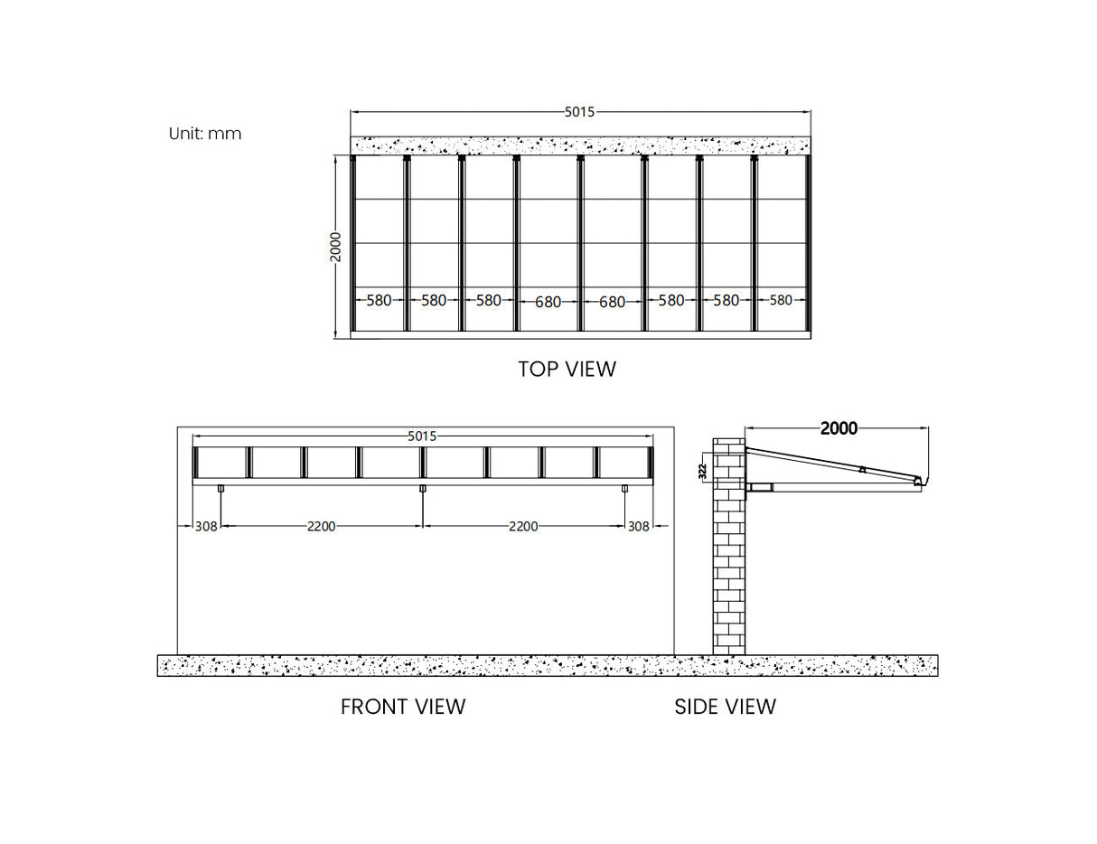 Patioslife™| City Window/Door Awning Canopy – Durable Weather Protection for Windows and Doors, Perfect for Homes, Offices, and Patios