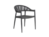 Patioslife™ | Aluminium and Rope Outdoor Patio Dining Chair – Modern Design, Comfortable and Durable, Perfect for Patios and Decks
