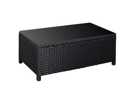 Patioslife™ | 5pc Outdoor PE Rattan Corner Sofa Set - Comfortable Seating, Weather-Resistant, Ideal for Patios, Gardens, and Backyards