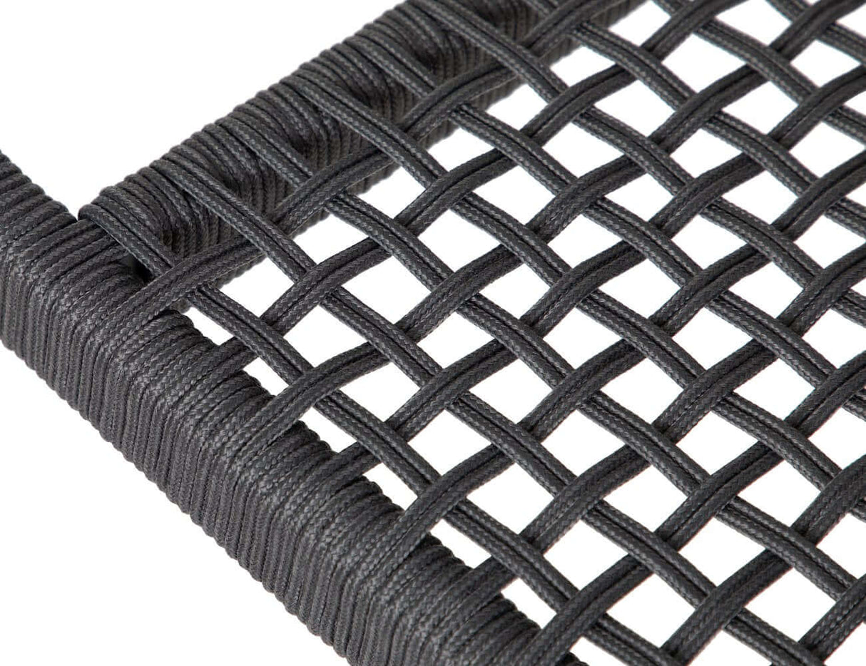 Patioslife™ | Aluminium and Rope Outdoor Patio Dining Chair – Modern Design, Comfortable and Durable, Perfect for Patios and Decks