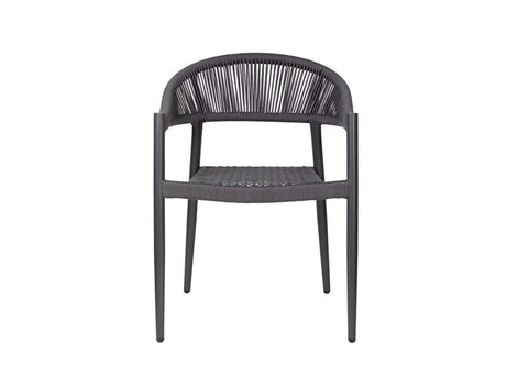 Patioslife™ | Aluminium and Rope Outdoor Patio Dining Chair – Modern Design, Comfortable and Durable, Perfect for Patios and Decks