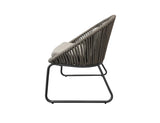 Patioslife™ | Aluminium and Rope Outdoor Patio Dining Chair – Modern Design, Comfortable and Durable, Perfect for Patios and Decks