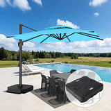 Patioslife Aegis Pro Cantilever Umbrella with Cross Base — Heavy-Duty Frame & Powder-Coated Aluminium Pole for Garden & Patio