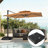 Patioslife Aegis Pro Cantilever Umbrella with LED Lights, Reinforced & Powder-Coated Aluminium Ribs and Pole — Perfect for Garden & Patio