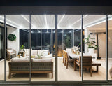 Patioslife Atlantic™ | Freestanding Pergola with Glass Sliding Door – Aluminium Outdoor Room for Patios, Gardens & Entertaining Spaces