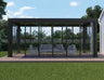 Patioslife Atlantic™ | Freestanding Pergola with Glass Sliding Door – Aluminium Outdoor Room for Patios, Gardens & Entertaining Spaces