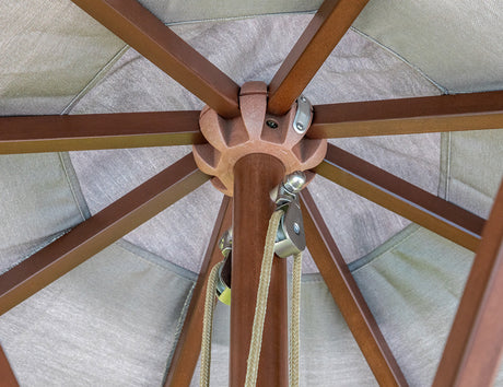 Patioslife Market Breeze™ | 2.7m Round Market Umbrella – UV-Resistant Shade for Patios, Balconies & Poolsides
