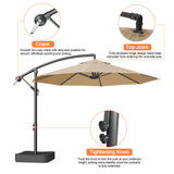 Patioslife Heavy Duty 3.0M Cantilever Umbrella with Base – Premium Outdoor Shade for Patio, Alfresco & Backyard Living