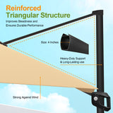 3x3m Square Cantilever Umbrella 2-Tier with Umbrella Cover for Outdoor Garden Pool Use
