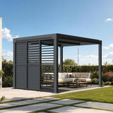 Patioslife Atlantic Series Aluminium Louvre Side Panel – Pergola Sidewall with Adjustable Louvers for Privacy, Shade and Wind Protection
