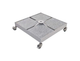 Patioslife Alabaster™ | 4m Round Cantilever Umbrella Compatible Granite Base - 209kg