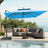 Cantilever umbrella,patioslife,Poolside,Outdoor Leisure Area,Outdoor Kitchen or Dining Area,Garden Pathway,Rooftop Terrace,Sun Shading & Light Contro,Space Definition,