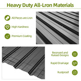 Patioslife Haven|Wall-Mounted Hardtop Gazebo – Heavy Duty Aluminum Pergola with Roof for Garden, Backyard, or Deck