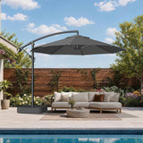 Patioslife Heavy Duty 3.0M Cantilever Umbrella with Base – Premium Outdoor Shade for Patio, Alfresco & Backyard Living