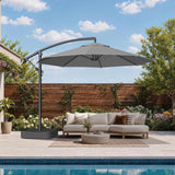 Patioslife Heavy Duty 3.0M Cantilever Umbrella with Base – Premium Outdoor Shade for Patio, Alfresco & Backyard Living