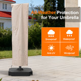 Patioslife™ | Waterproof Outdoor Umbrella Cover – Anti-UV, Easy to Store, Fits Curved Cantilever and Straight Pole Parasols