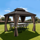 Patioslife Aluminium Carport with Steel Roof – Weatherproof Canopy for Cars, Motorbikes & Campervans