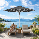 Patioslife Outdoor Umbrella — Square & Round | Heavy-Duty Aluminium Pole, Double-Vented Canopy | 2.7m, 3m & 3.35m